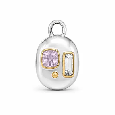 The Pair personalized BooBoos gemstone pet charm option