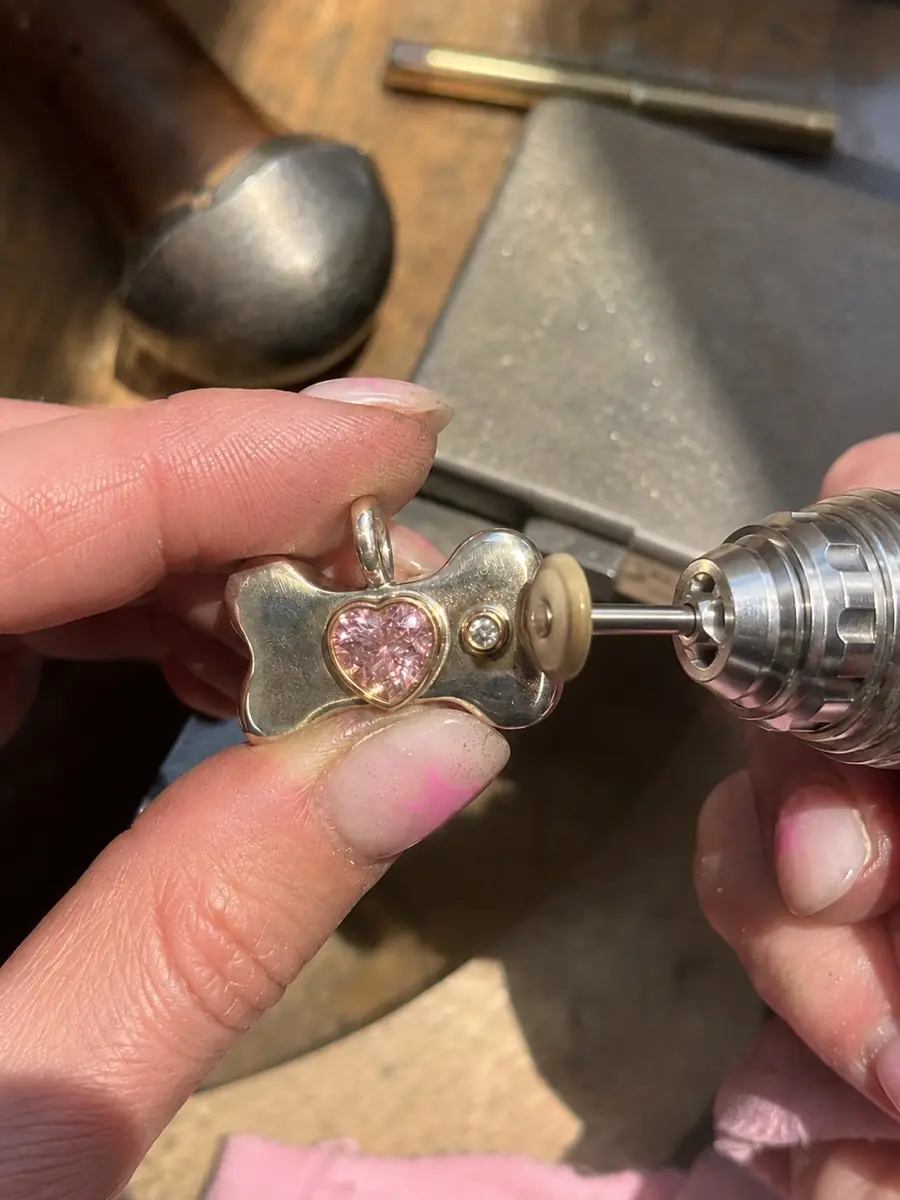 Polished smooth at the BooBoos jewelry bench