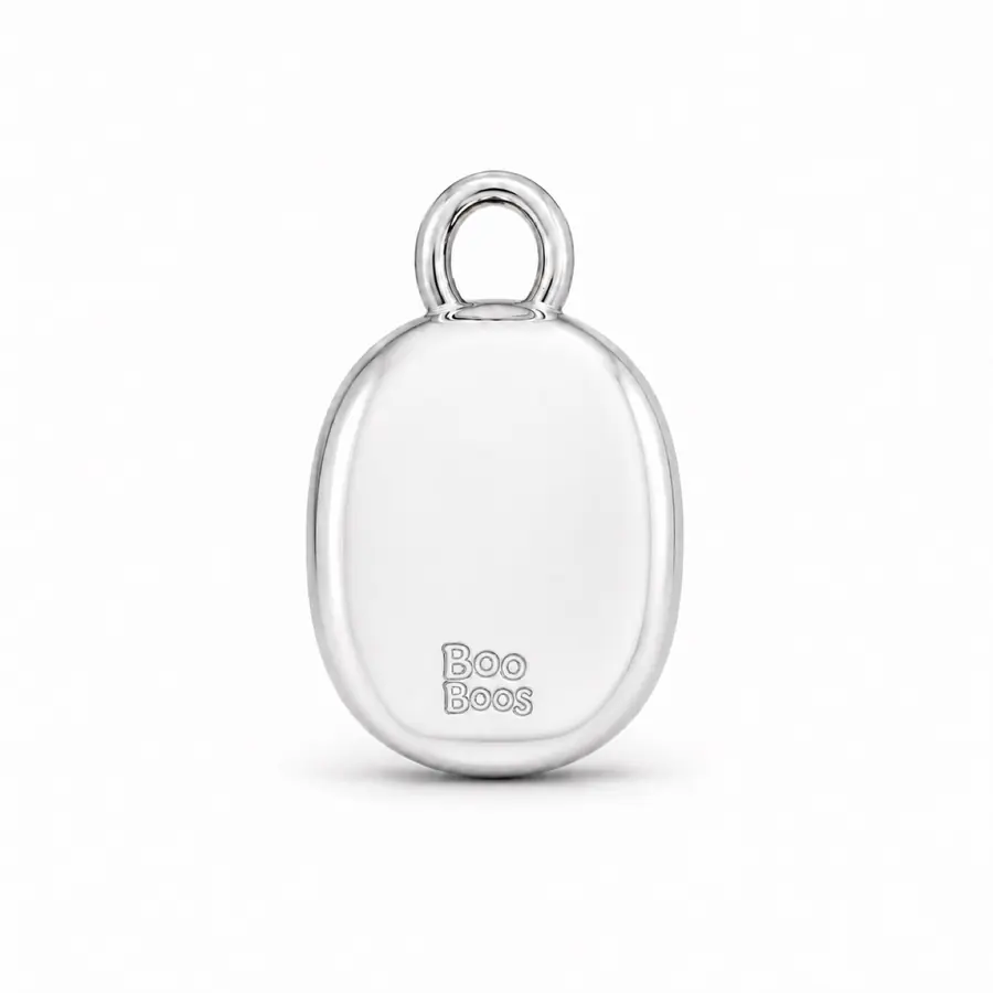 The Signet engraved back charm close-up