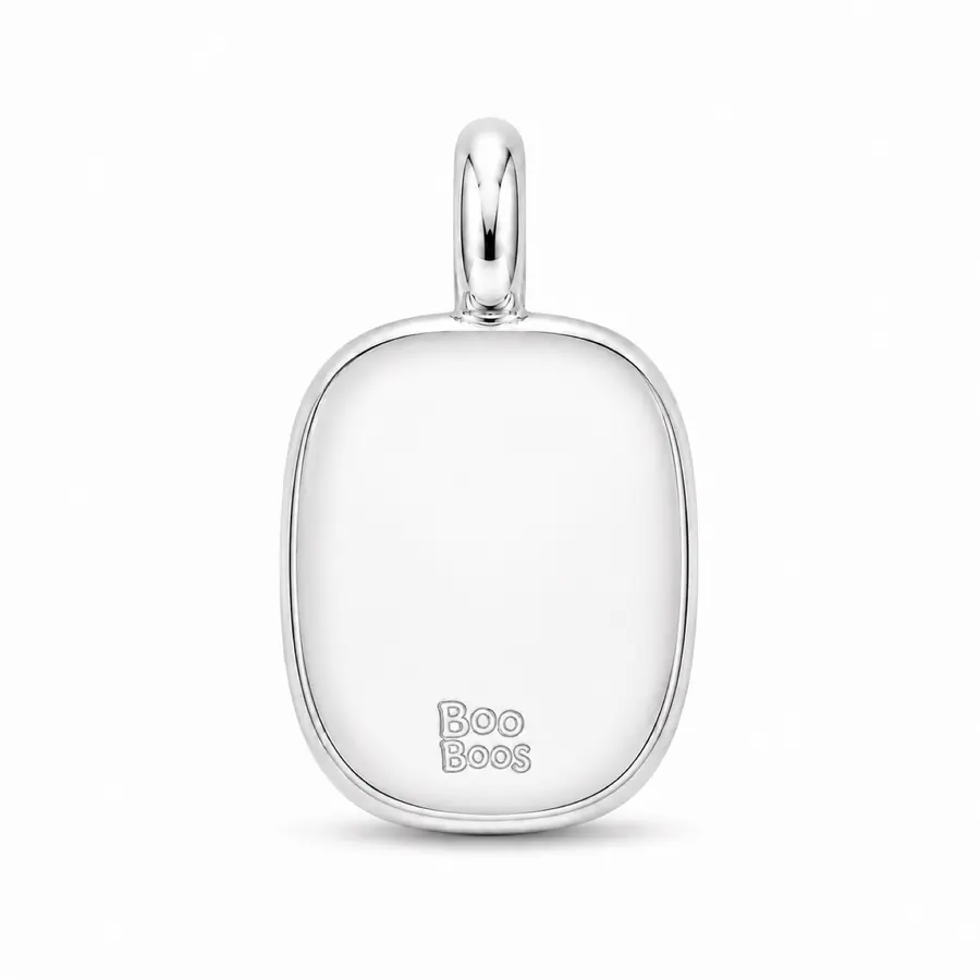 The Little Ears engraved back charm close-up