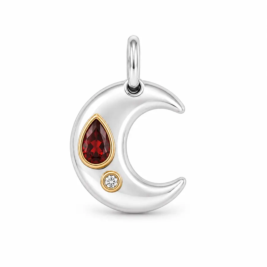 The Crescent front charm close-up