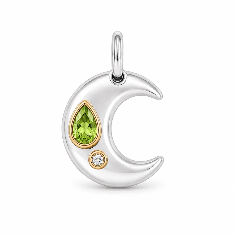 The Crescent in another gemstone or worn in real life