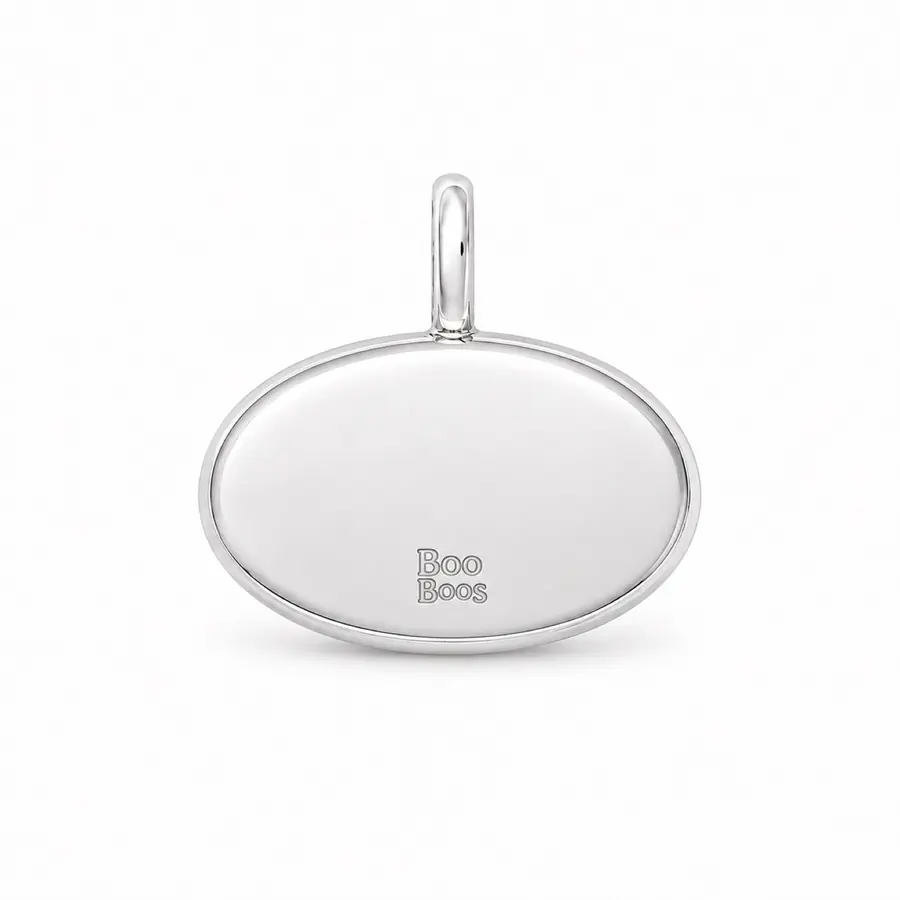 The Original engraved back charm close-up